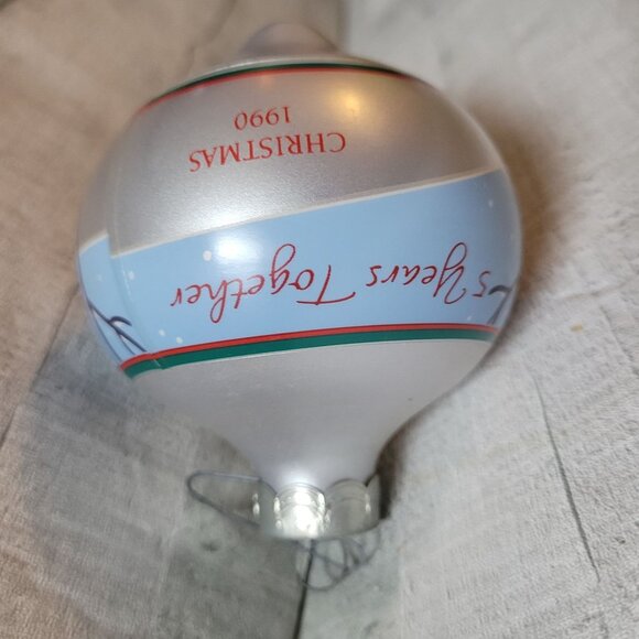 Hallmark Keepsake Ornament "25 Years Together" Christmas 1990 Reindeer Design Si - Picture 2 of 4